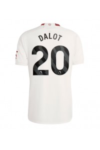 Manchester United Diogo Dalot #20 Jalkapallovaatteet Kolmaspaita 2023-24 Lyhythihainen